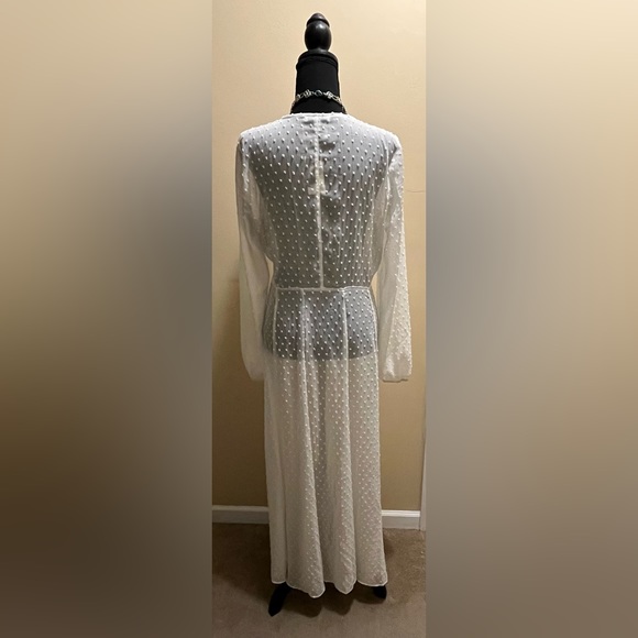Express X Rocky Barnes Sheer White Kimono Duster - New With Tags - Size Medium - Picture 3 of 4